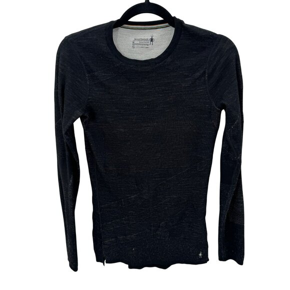 Smartwool Black Long Sleeve IntraKnit 200 Shirt Womens Size M - Picture 1 of 5